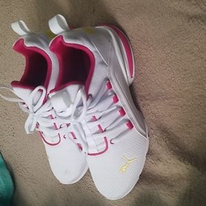 Puma Size 5 color Pink Yellow and White